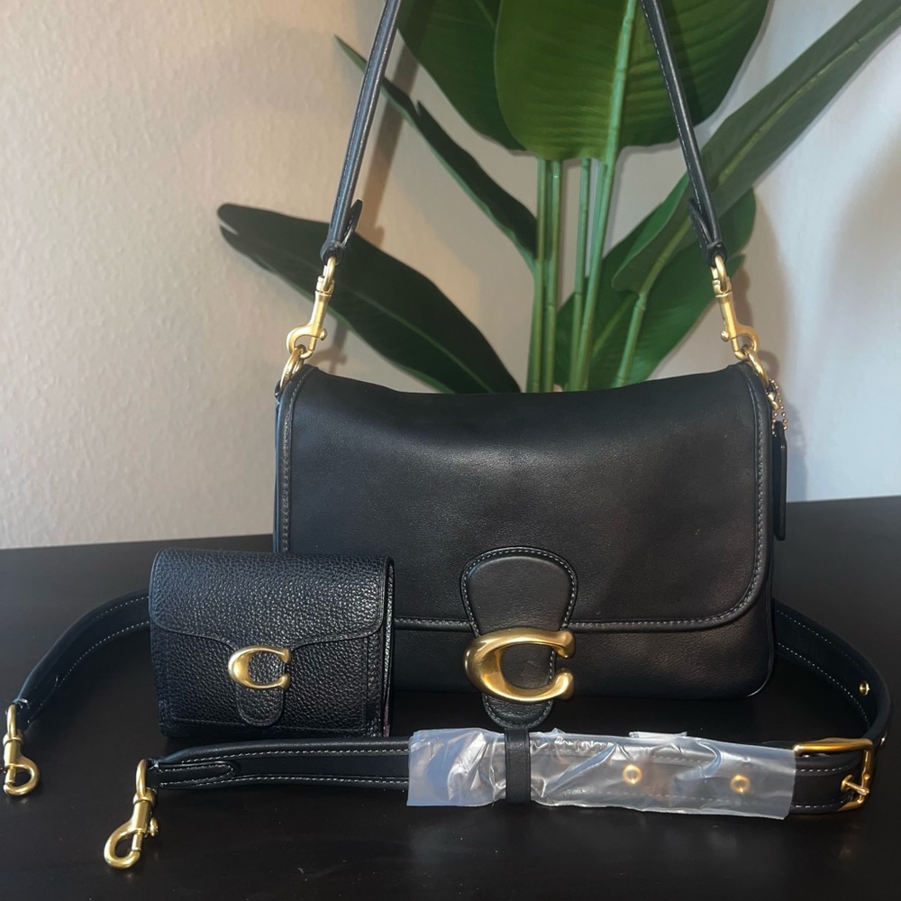 Coach Soft tabby should bag with crossbody strap and wallet (optional)